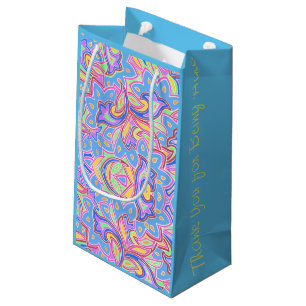 Petit Sac Cadeau Paisley Multi Personnalisé