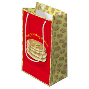 Petit Sac Cadeau Pancake Anniversaire Fête Flapjack Cute Enfants