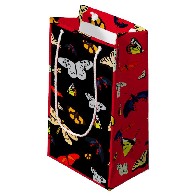 Petit Sac Cadeau Papillon volant (Devant Angle)