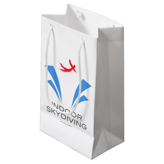 Petit Sac Cadeau Parachutisme d'intérieur (Devant Angle)