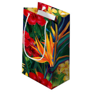 Petit Sac Cadeau Paradis tropical Floral hawaïen