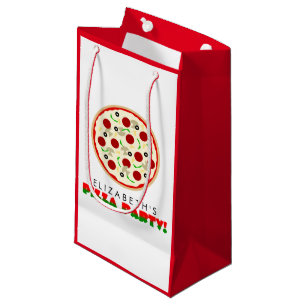Petit Sac Cadeau Partie de pizza