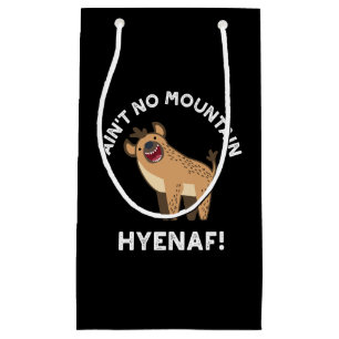 Petit Sac Cadeau Pas de Montagne Hyenaf Funny Hyena Pun Dark BG