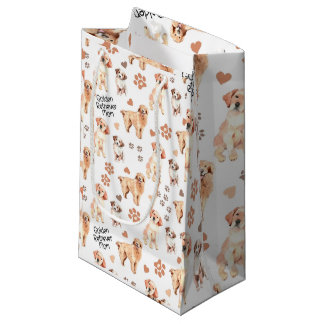 Petit Sac Cadeau Patters de la mère de Golden Retriever