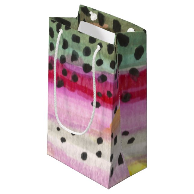 Petit Sac Cadeau Pêche à la truite arc-en-ciel (Devant Angle)