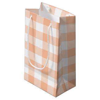 Petit Sac Cadeau Pêche et pays blanc En vichy