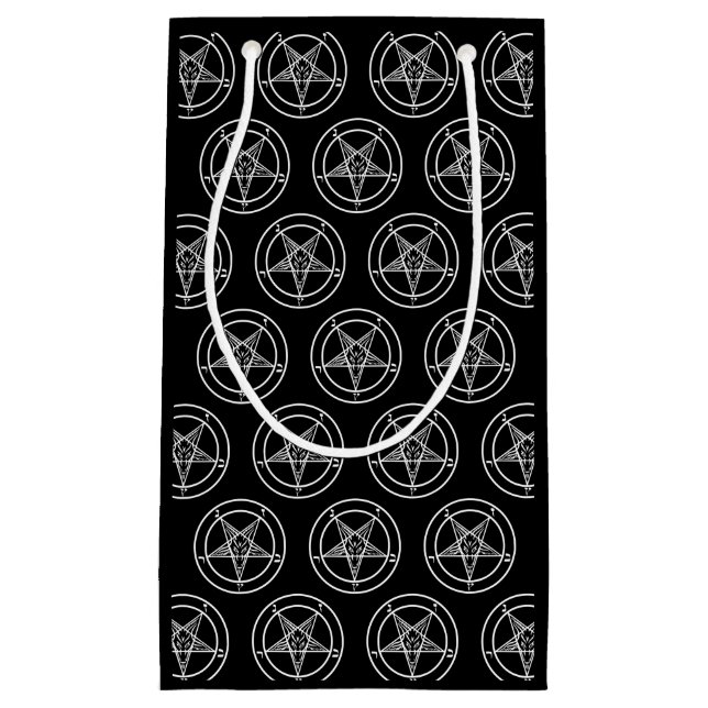 Petit Sac Cadeau Pentagramme de Baphomet  (Devant)