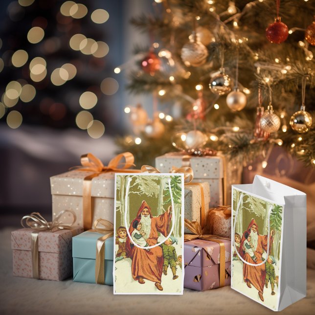 Petit Sac Cadeau Père vintage Noël (Créateur téléchargé)