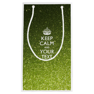 Petit Sac Cadeau Personnalized KEEP CALM AND Your Creative Text