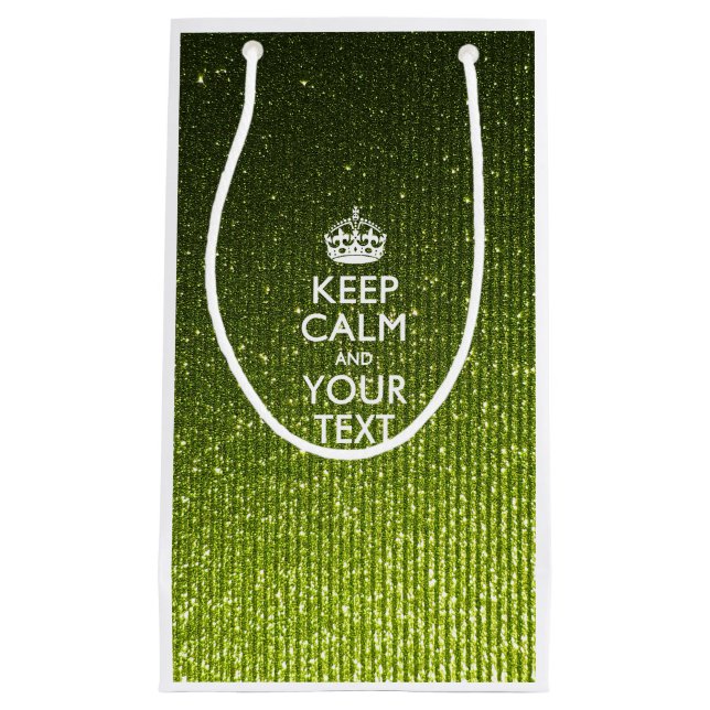 Petit Sac Cadeau Personnalized KEEP CALM AND Your Creative Text (Devant)