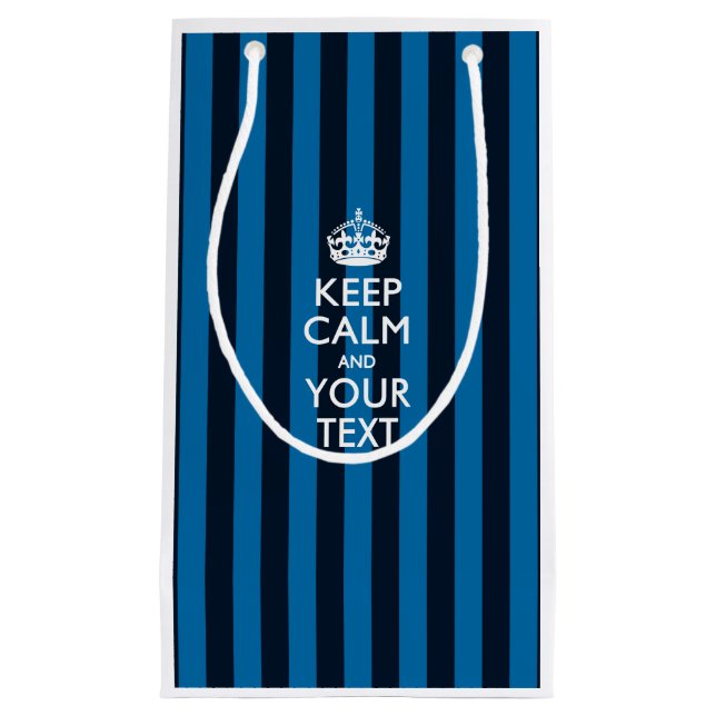 Petit Sac Cadeau Personnalized KEEP CALM AND Your Creative Text (Devant)
