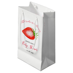 Petit Sac Cadeau Petit Baby shower de fraises doux