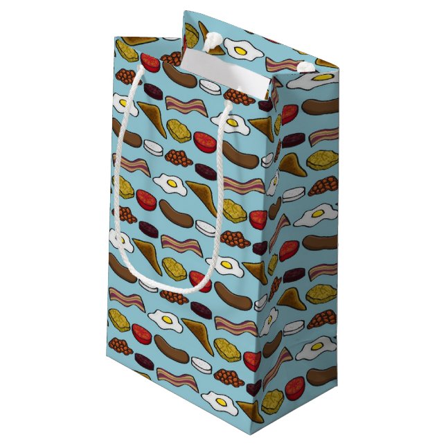 Petit Sac Cadeau Petit déjeuner frit (Dos Angle)