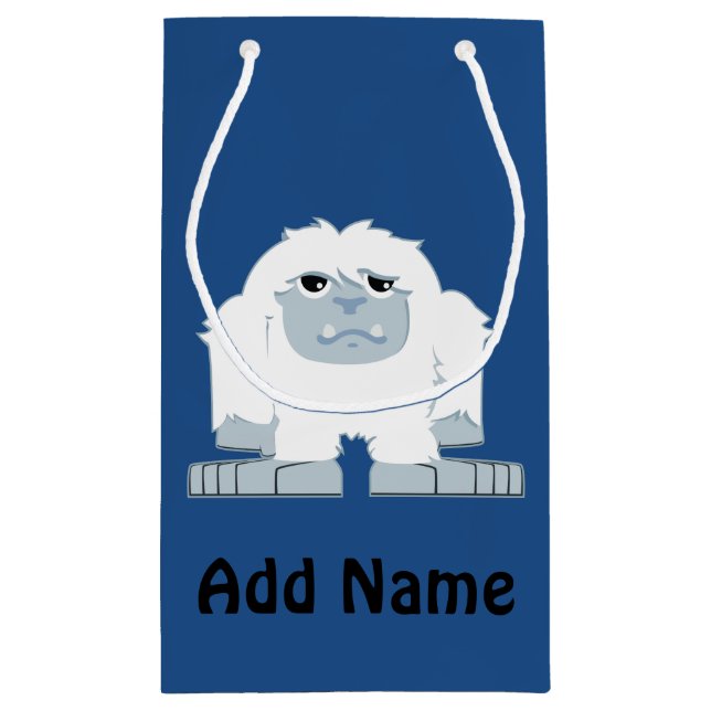 Petit Sac Cadeau Petit Yeti mignon (Dos)