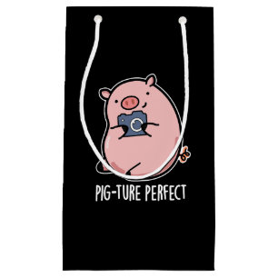 Petit Sac Cadeau Pig-ture Perfect Funny Photography Pig Pun Pig Dar