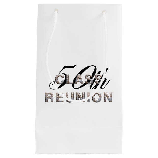Petit Sac Cadeau PIQUEZ la cinquantième Réunion de classe (Devant)