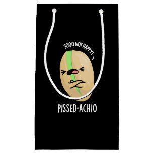 Petit Sac Cadeau Pissed-achio Funny Pistachio Pun Dark BG