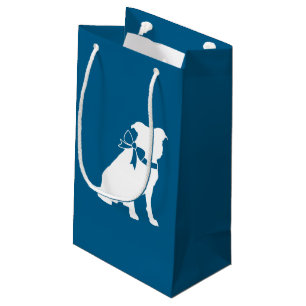 Petit Sac Cadeau Pit Bull Baby shower Pitbull Chien Blue Boy