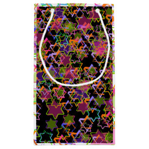 Petit Sac Cadeau PixDezines étoile de david/do-it-yourself couleur