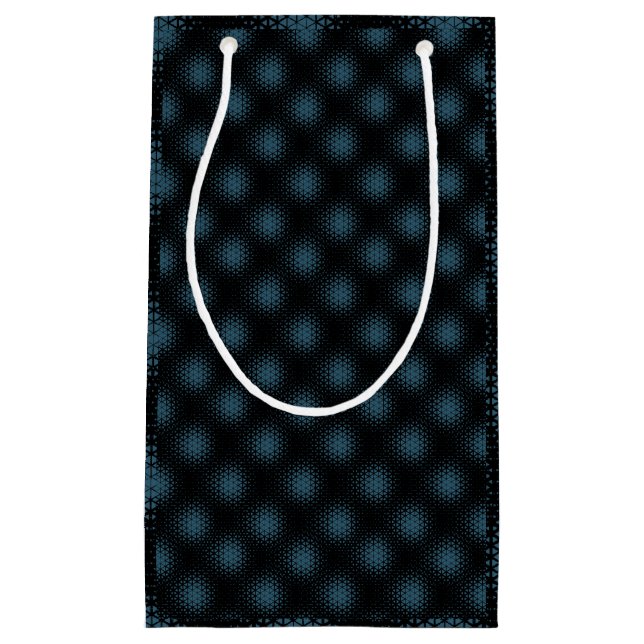 Petit Sac Cadeau Pixel Motif 10.B.bw Black BG (Devant)