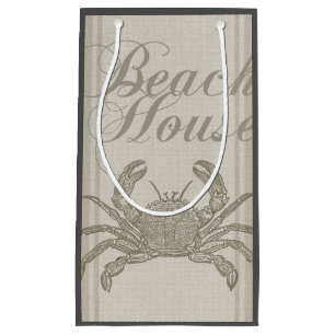 Petit Sac Cadeau Plage House Crab Seashore