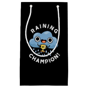 Petit Sac Cadeau Pluie Champ Funny Météo Pluie Nuage Cloud Pun Dark