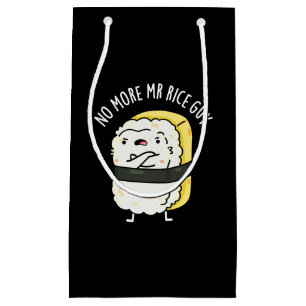 Petit Sac Cadeau Plus M. Rice Guy Funny Sushi Pun Dark BG