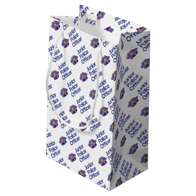 Petit Sac Cadeau Policier junior (Dos Angle)