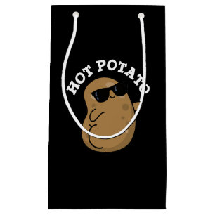 Petit Sac Cadeau Pomme de terre chaude amusant Veggie Pun Dark BG