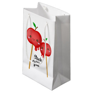 Petit Sac Cadeau Pommes de sucrerie coincées sur vous