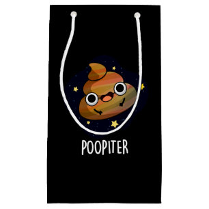 Petit Sac Cadeau Poopiter Funny Planet Jupiter Pun Dark BG