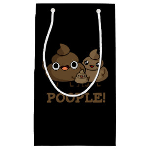 Petit Sac Cadeau Popeople Funny Poop Pun Dark BG