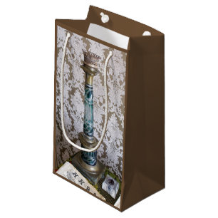 Petit Sac Cadeau Porte-bougie en verre vintage