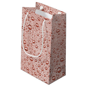 Petit Sac Cadeau Poser des gouttelettes d'eau orange