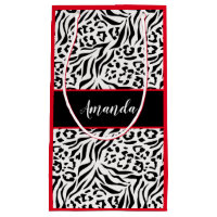 Poster de animal, léopard, tigre, noir, blanc, pea