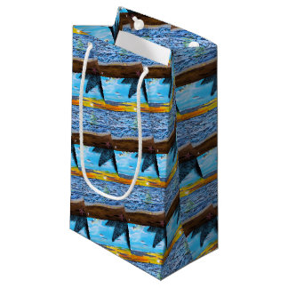 Petit Sac Cadeau Poursuite du coucher de soleil Peinture d'Alfred F