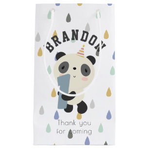 Petit Sac Cadeau Premier Anniversaire de Cute Panda
