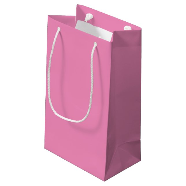 Petit Sac Cadeau Preppy Pink Mod Retro Solid Timeless (Dos Angle)