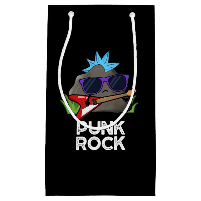 Petit Sac Cadeau Punk Rock Funny Music Pun Dark BG (Devant)