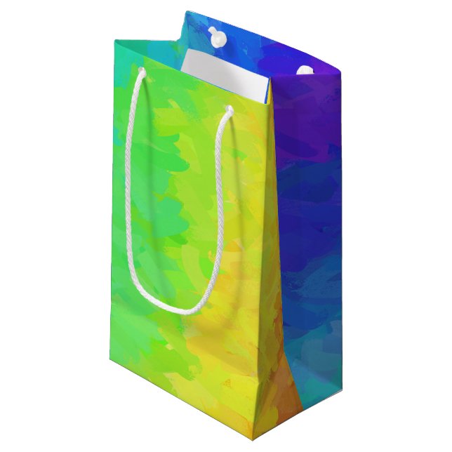 Petit Sac Cadeau Rainbow Icy (Devant Angle)