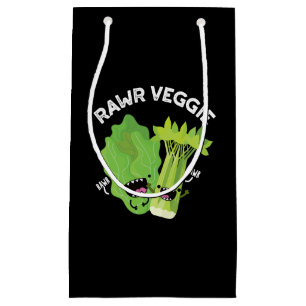 Petit Sac Cadeau Rawer Veggie Funny Food Pun Dark BG