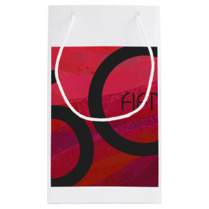Petit Sac Cadeau Red 50 Dix Anniversaire