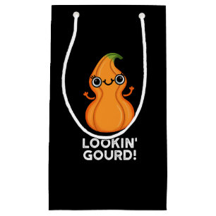 Petit Sac Cadeau Regard Gourd Funny Veggie Pun Dark BG