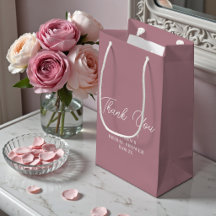 Remerciement de Baby Shower Minimaliste Rose Pouss