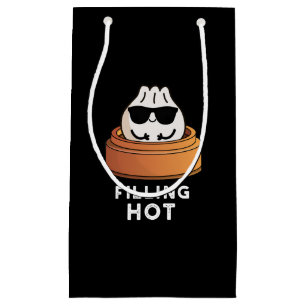 Petit Sac Cadeau Remplissage Hot Funny Dumpling Pun Dark BG
