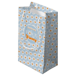 Petit Sac Cadeau Retro Four Ever Super Boys 4e anniversaire