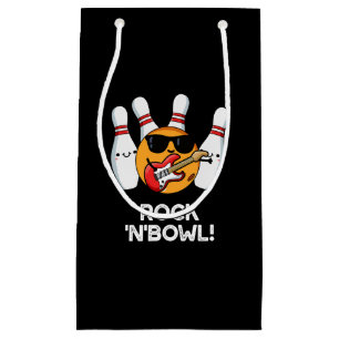 Petit Sac Cadeau Rock And Bowl Blague de Bowling Drôle Fond Sombre