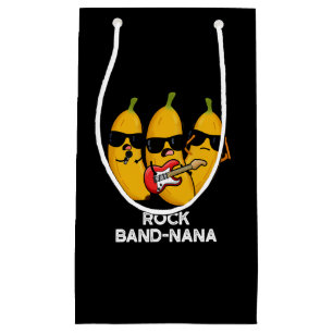 Petit Sac Cadeau Rock Band-nana Funny Banana Pun Dark BG