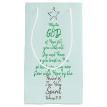 Romains 15:13 God Hope Joy & Peace Christmas Card