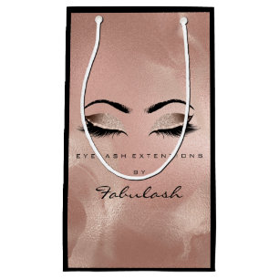 Petit Sac Cadeau Rose de maquillage noir des cils